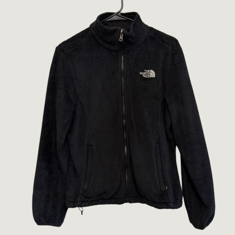 The North Face Womens Osito Full Zip Fleece Jacket Black High Pile Soft S